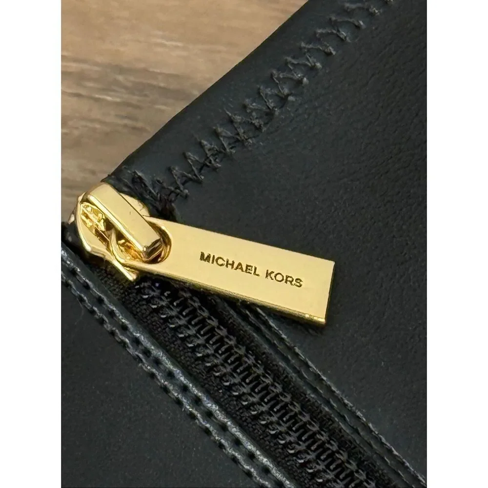 Michael Kors Outlet Britt Smooth Wide Calf Boot in Black 7M $325
